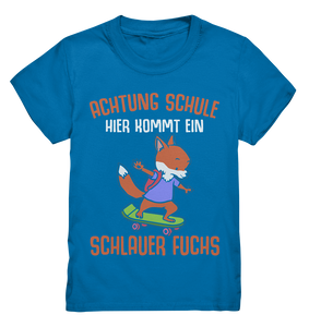 Schulanfang T-Shirt Schlauer Fuchs Einschulung Junge Mädchen Schulkind Outfit