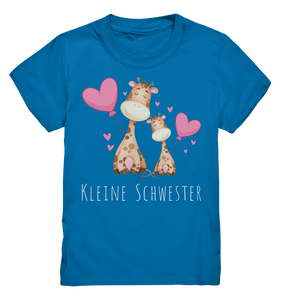 Kleine Schwester T-Shirt Giraffe Kleine Schwester Geschenk