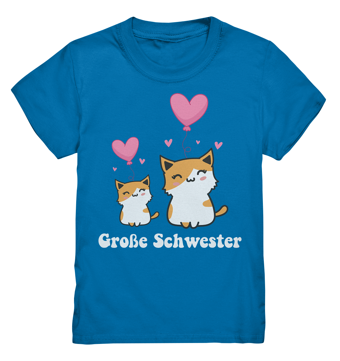 Große Schwester T-Shirt Katze Große Schwester Geschenk