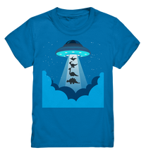 Laden Sie das Bild in den Galerie-Viewer, Dinosaurier UFO Entführung Dino Kinder T-Shirt
