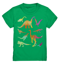 Laden Sie das Bild in den Galerie-Viewer, Kinder Dinosaurier Bunte Dinos T-Shirt
