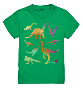 Kinder Dinosaurier Bunte Dinos T-Shirt