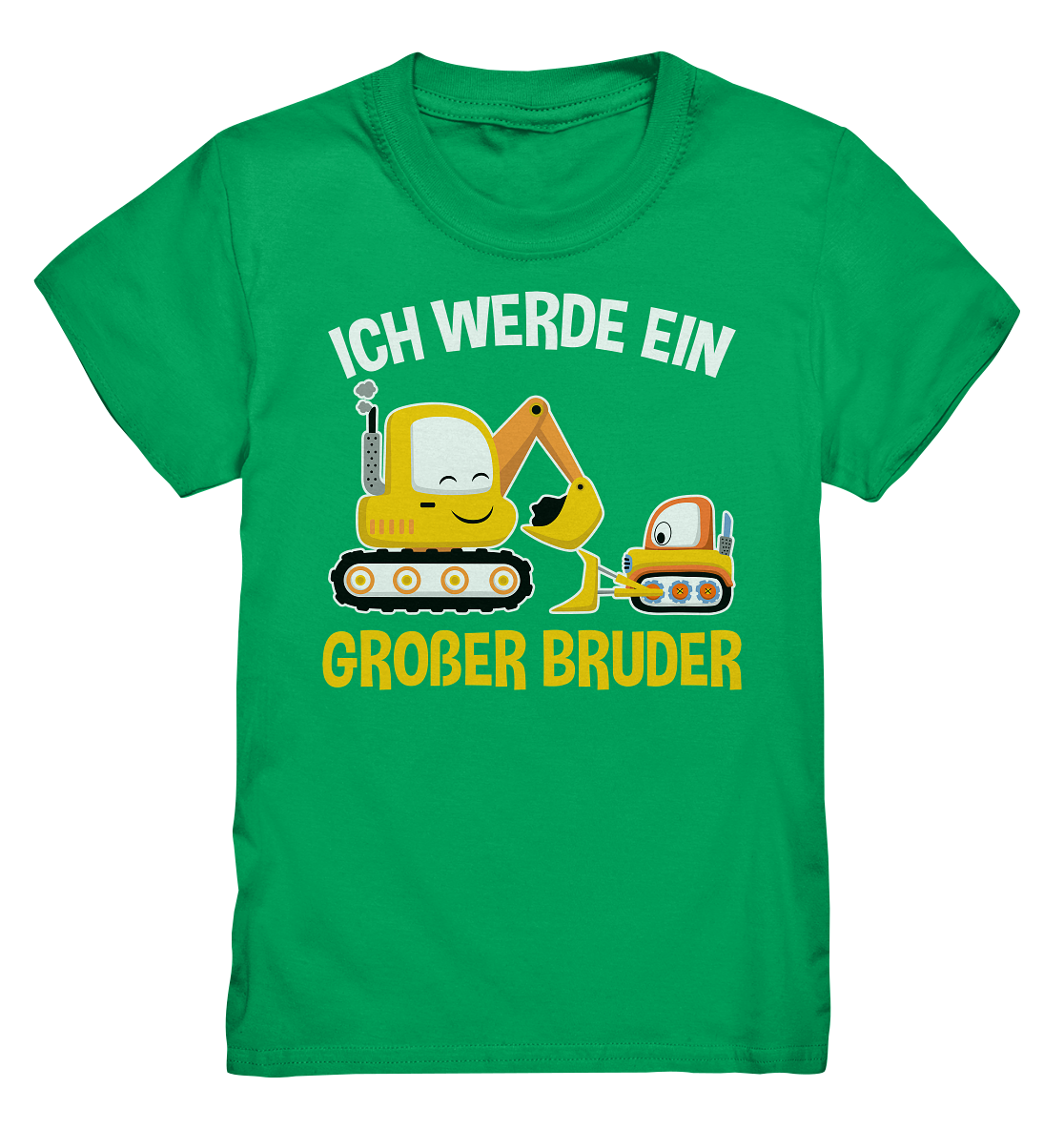 Bagger Baustelle Großer Bruder T-Shirt