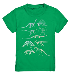 Dinosaurier Skelette Mädchen Dino Kinder T-Shirt