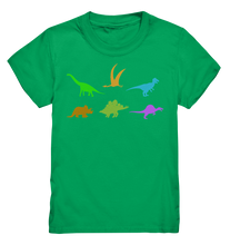 Laden Sie das Bild in den Galerie-Viewer, Bunte Dinosaurier Kinder Dinos T-Shirt
