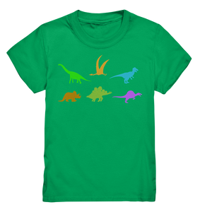 Bunte Dinosaurier Kinder Dinos T-Shirt