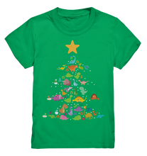 Laden Sie das Bild in den Galerie-Viewer, Dinosaurier Weihnachtsshirt Weihnachtsbaum Dino Weihnachtsoutfit T-Shirt
