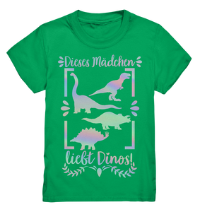 Mädchen Dinosaurier Fan Dino Kinder T-Shirt