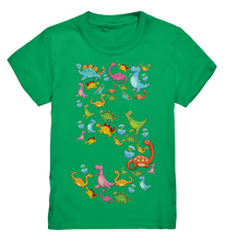 Laden Sie das Bild in den Galerie-Viewer, 5. Geburtstag Dinosaurier Geschenk Dino 5 Jahre T-Shirt
