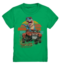Laden Sie das Bild in den Galerie-Viewer, Dinosaurier Monstertruck Trex Dino Retro Kinder T-Shirt
