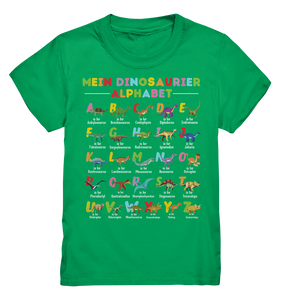 Dino ABC Lernen Schulkind Dinosaurier Alphabet T-Shirt