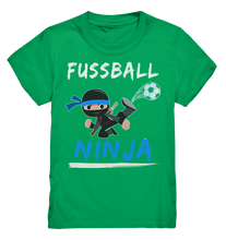 Laden Sie das Bild in den Galerie-Viewer, Fußballspieler Kinder Fußballer Fussball Ninja T-Shirt
