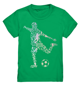 Fußball Motiv Fußballer Silhouette Fußballspieler T-Shirt
