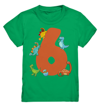 Laden Sie das Bild in den Galerie-Viewer, 6. Geburtstag Dinosaurier Geschenk Dino 6 Jahre T-Shirt
