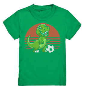 Fußball Jungs Fußballer Dinosaurier Fußballspieler T-Shirt