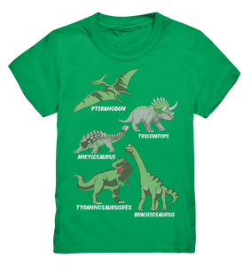 Dinosaurier Arten Kinder Dino T-Shirt
