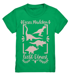 Mädchen Dinosaurier Fan Dino T-Shirt