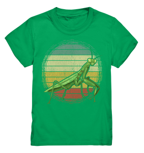 Vintage Gottesanbeterin Insekt Kinder T-Shirt