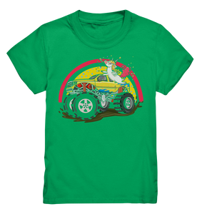 Monstertruck Einhorn Monster Truck Kinder T-Shirt