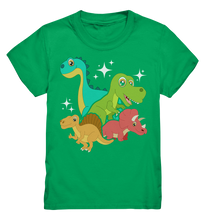 Laden Sie das Bild in den Galerie-Viewer, Niedliche Dinos Jungs Mädchen Dinosaurier T-Shirt
