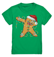 Laden Sie das Bild in den Galerie-Viewer, Dabbing Lebkuchen Weihnachten Lichterkette Santa Weihnachtsoutfit Kinder T-Shirt
