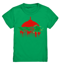 Laden Sie das Bild in den Galerie-Viewer, Dinosaurier Weihnachten Weihnachtsmann Dinos Kinder T-Shirt
