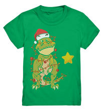 Laden Sie das Bild in den Galerie-Viewer, Trex Weihnachten Dinosaurier T-Shirt Kinder
