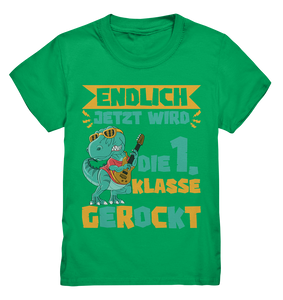 Schulanfang T-Shirt Dino Einschulung Junge Mädchen Schulkind Outfit Dinosaurier