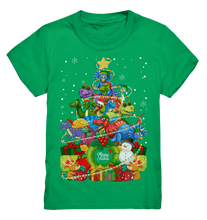 Laden Sie das Bild in den Galerie-Viewer, Weihnachten Dino Weihnachtsbaum Dinosaurier Weihnachtsoutfit Kinder T-Shirt
