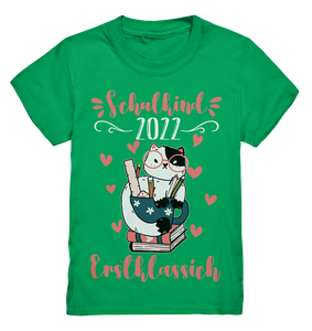 Schulanfang T-Shirt Katze Einschulung Junge Mädchen Schulkind Outfit