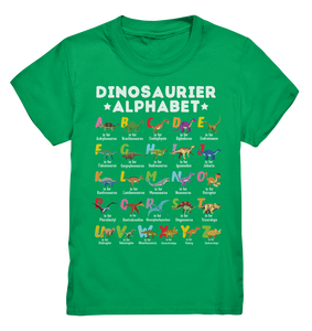 Dino Alphabet Schulkind Dinosaurier ABC T-Shirt