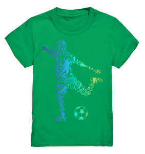Fußballspieler Silhouette Fußballer Motiv Fußball T-Shirt