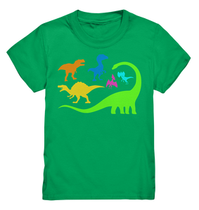 Dinosaurier Bunt Dino Kinder T-Shirt