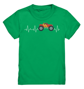 Monstertruck Herzschlag Monster Truck Kinder T-Shirt