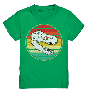 Dinosaurier Retro Dino Skelett Kinder T-Shirt