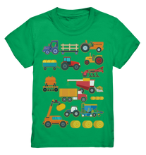 Laden Sie das Bild in den Galerie-Viewer, Traktor Landmaschinen Kinder T-Shirt

