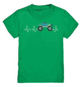 Monster Truck Herzschlag Monstertruck Kinder T-Shirt