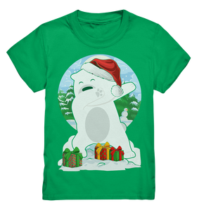 Dabbing Eisbär Weihnachten Polarbär Weihnachtsoutfit Kinder T-Shirt