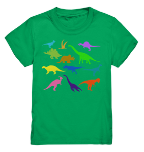 Dinosaurier Bunte Dinos Kinder T-Shirt