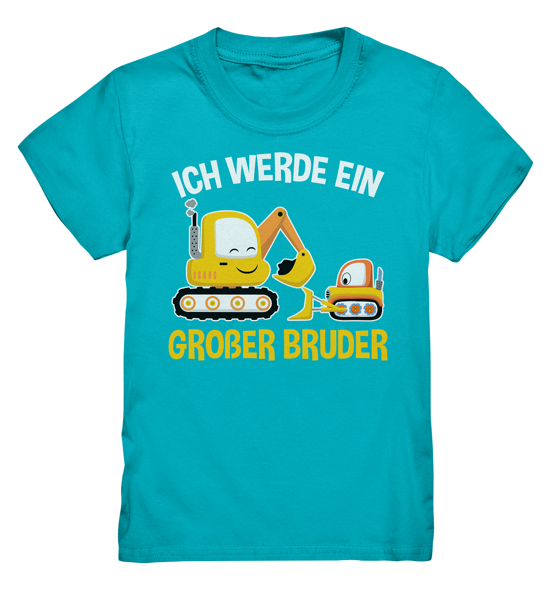 Bagger Baustelle Großer Bruder T-Shirt