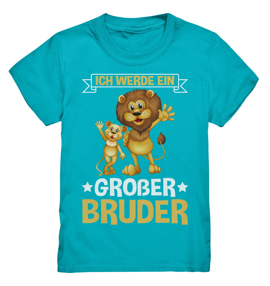 Ich werde ein Großer Bruder Löwen T-Shirt