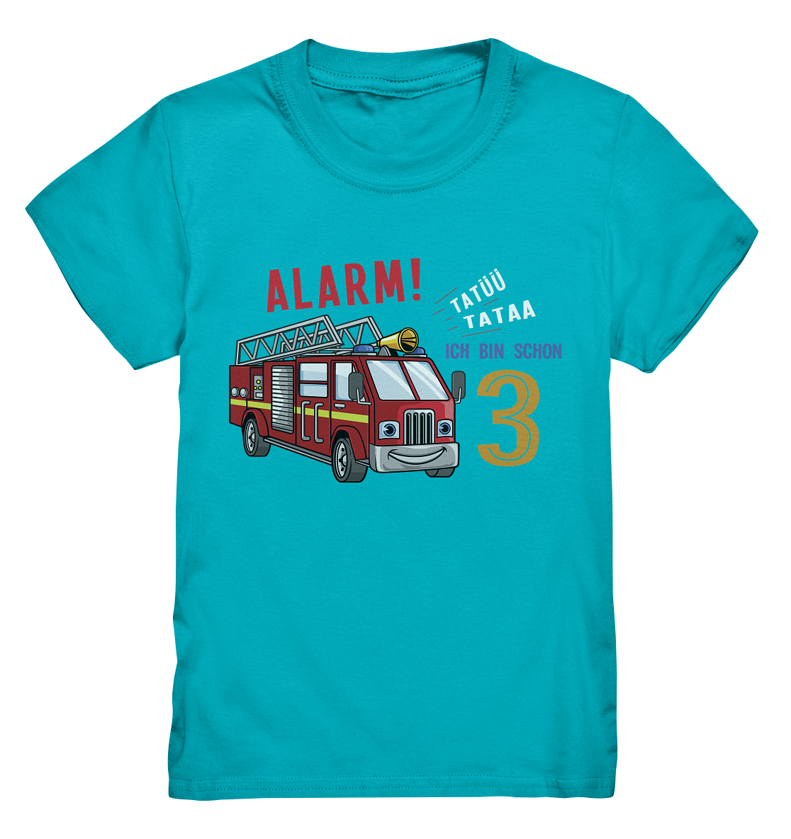 Feuerwehr Tatü Tata Kinder T-Shirt – Tigerlino® personalisiert