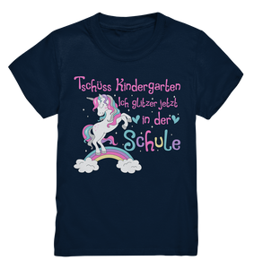 Schulanfang T-Shirt Einhorn Einschulung Mädchen Schulkind Outfit