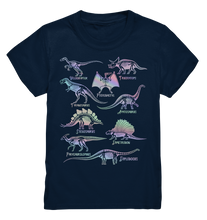 Laden Sie das Bild in den Galerie-Viewer, Dinosaurier Arten Mädchen Dino T-Shirt
