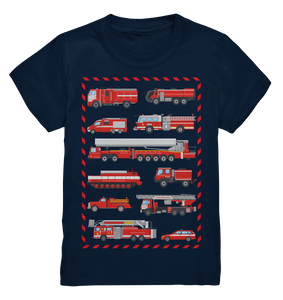 Feuerwehrautos Kinder Feuerwehrmann T-Shirt