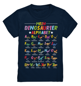 Dinosaurier ABC Schulkind Mein Dino Alphabet T-Shirt