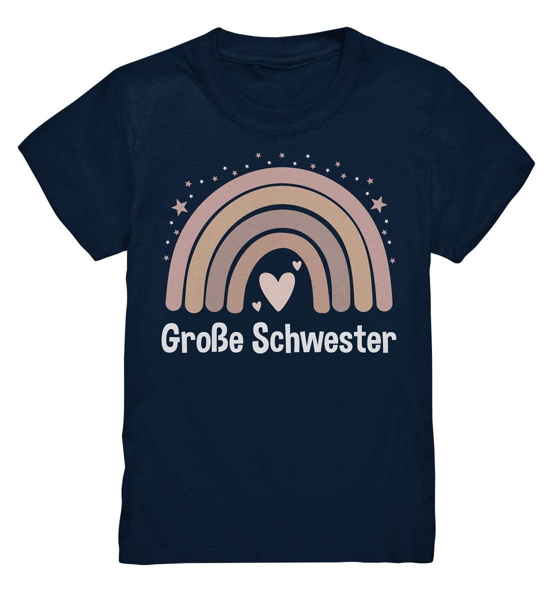 Große Schwester T-Shirt Regenbogen Große Schwester Geschenk