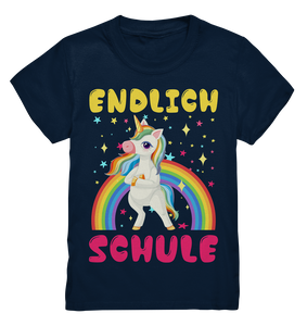 Einhorn SCHULKIND T-Shirt Einschulung Geschenk 2024 Schulanfang Outfit