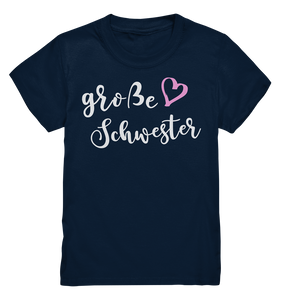 Große Schwester T-Shirt Herz Liebe Große Schwester Geschenk