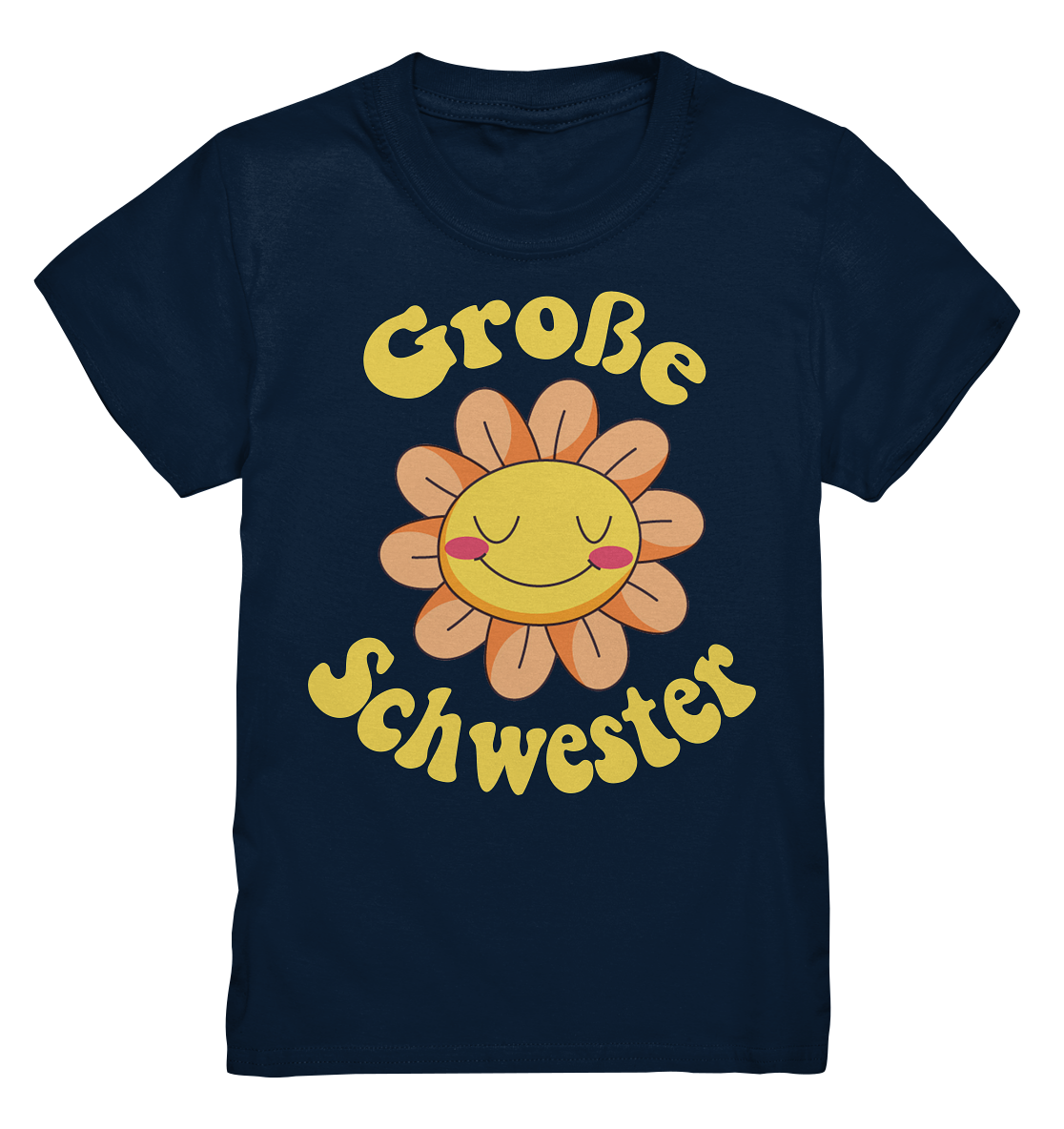 Große Schwester T-Shirt Blume Große Schwester Geschenk